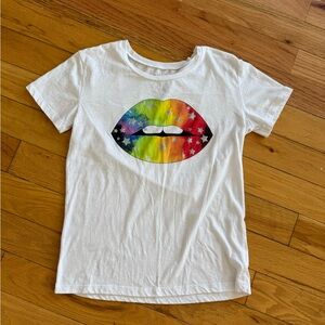 Colorful Lips Graphic Women's Tee